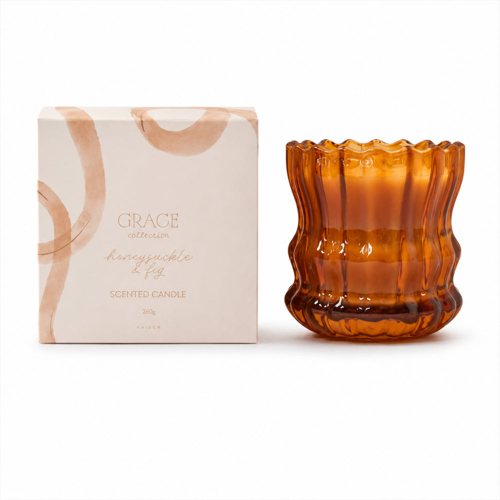 Grace Collection 260g Glass Candle - HONEYSUCKLE & FIG